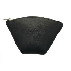 Oxhide Leather Coin Purse , Coin Pouch , Coin Storage Bag 1012 BLACK