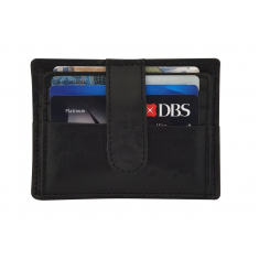 Leather Card Holder - Leather cardholder - Leather Card Case - Leather Card Pouch - Card Sleeve - Oxhide AS4 BLACK
