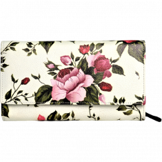 Leather Wallet Women - Lady Long Wallet - Real Leather Wallet for Women - Leather Wallet With 18 Card slots - Oxhide J0013 Multicoloured
