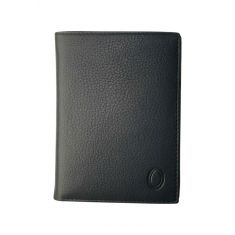 Leather Wallet Men with Coin Pouch - Black Wallet - Bifold Wallet - Full Grain Leather Wallet - J0007 Oxhide