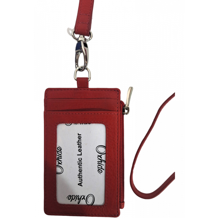 Oxhide Leather Real leather lanyard black Oxhide Singapore Oxhide Leather