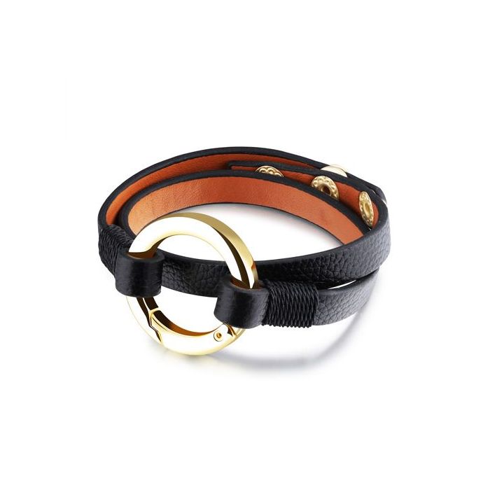 Personality mens leather bracelet Gold stainless steel men jewelry bracelets  & bangles fashion male accessories pulseras hombre price in UAE | Amazon  UAE | kanbkam