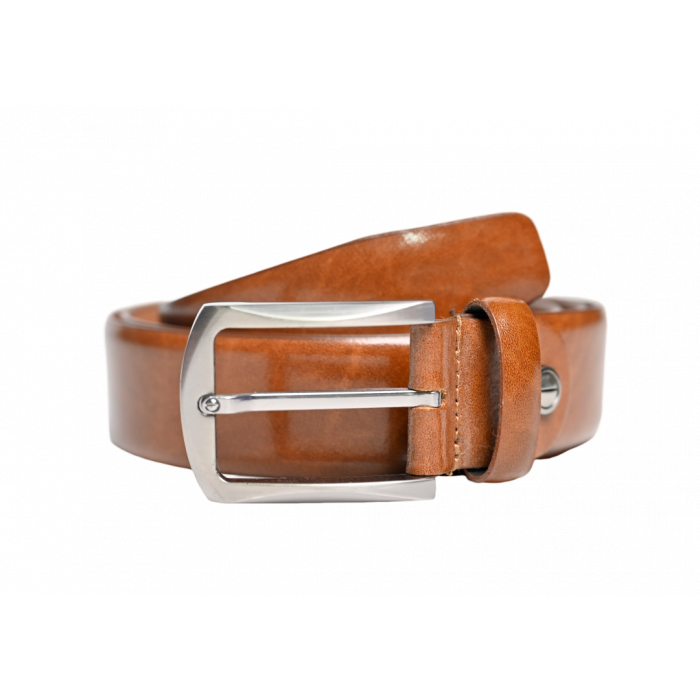 Formal Belt Men Real Leather Tan Belt Business Office wear belt Oxhide S18 TexasTan